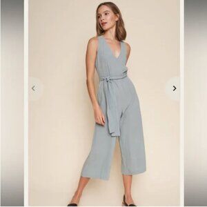 Whimsy + Row Westley Jumpsuit with Tie Belt 100% Organic Cotton - M
